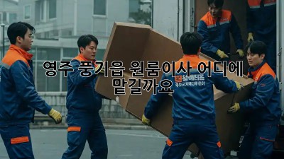 영주 풍기읍 원룸이사, 어디에 맡길까요?